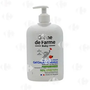Corine de Farme Gel Lavant Bébé Surgras Corps & Cheveux 500ml