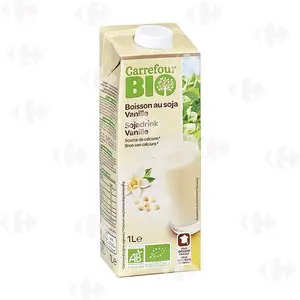 Boisson Végétale au Soja Vanille Carrefour Bio 1L