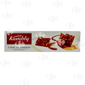 Biscuits Carrés aux Amandes Enrobés de Chocolat Kambly 100g