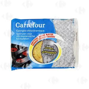 Eponges Grattantes Vitro-céramique Carrefour X2