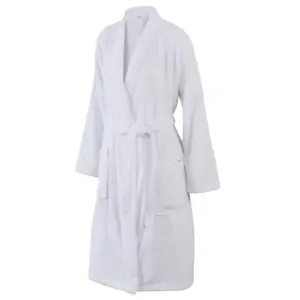 Peignoir Adulte Bath en Coton Blanc Tex Home S/M