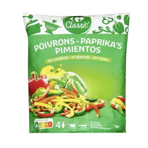 Poivrons Rouge Vert et Jaune en Lanières Carrefour 1kg