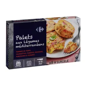 Légumes Cuisinés Palets Méditerranéens Carrefour 300g