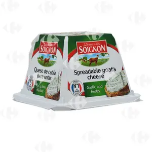Fromage de chèvre à tartiner à l'ail & aux fines herbes - La barquette de 140g - SOIGNON  (99)