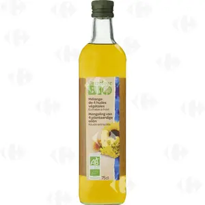 Mélange de 4 Huiles Végétales Bio Carrefour Bio 75cl