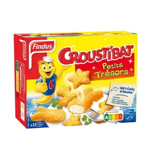 Poissons Panés Petits Trésors Croustibat Findus 450g 15 pièces