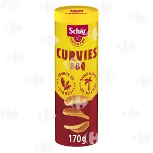 Chips Tuiles Curvies BBQ Sans Gluten Schär 170g.