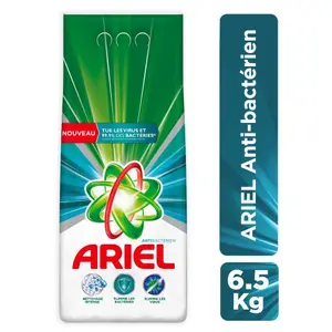 Lessive Poudre Machine Antibact Ariel 6,5kg