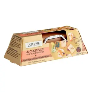 Bloc Foie Gras d’Oie Spécial Apéritif Trancheur Labeyrie 120g