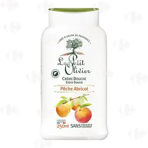 Crème Douche Extra Douce & Hydratante Pêche Abricot 250 ml - LE PETIT OLIVIER