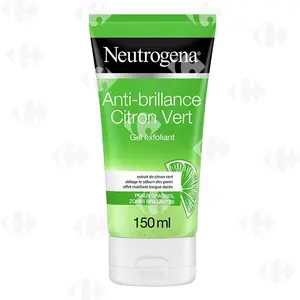 Neutrogena Anti-Brillance Gel Nettoyant Exfoliant Visage Peau Grasse 150Ml
