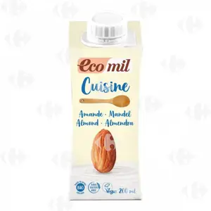 Crème Cuisine Amande Bio Ecomil 200ml