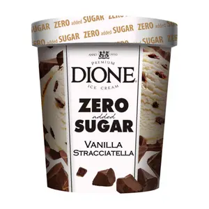 Dione Pot Glace Stracciatella Sans Sucre 475ml