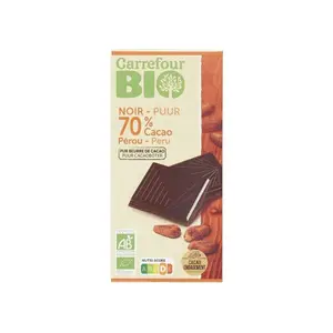 Chocolat Noir Pérou Carrefour Bio 100g