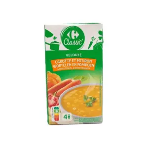 Velouté Potiron Carottes Pâtes Carrefour 1L