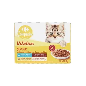 Pâtée pour Chat Junior Carrefour 12x100g