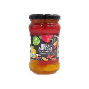 Duo de Poivrons Rouges et Jaunes Carrefour 185g