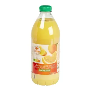 Pur Jus d'Orange 100% avec Pulpe Carrefour Extra 1,5L.