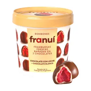 Framboise Enrobée de Chocolat au Lait Franui 150g