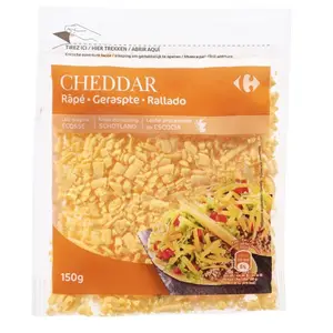 Fromage Cheddar Râpé Carrefour 150g