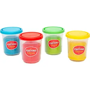 Pack Pâte à Modeller 4 Pots Zoko-Plasticinas