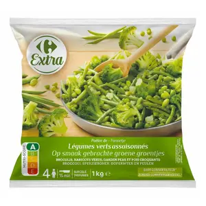 Poêlée de Légumes Verts Carrefour Extra 1Kg