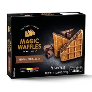 Gaufres Fourrées Chocolat Belge  ( 4*80Gr)