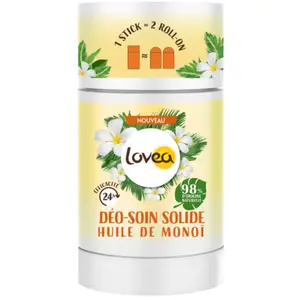 Déodorant Solide à l’Huile de Monoï Bio Lovea 50 ml