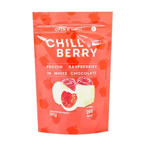 Framboises surgelées Chillberry au chocolat blanc, 150 g