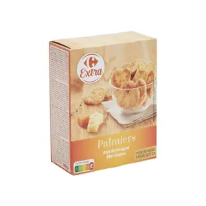 Biscuits Palmiers Carrefour : La Boite De 100G