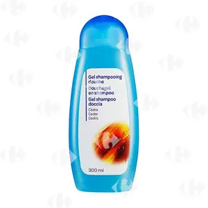 Gel Shampooing Douche Cèdre Carrefour Blanc 300ml