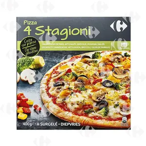 Pizza 4 Saisons Cuite Sur Pierre Carrefour 400g