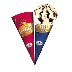 Cornet Glace Vanille Fraise Pingouin 120ml