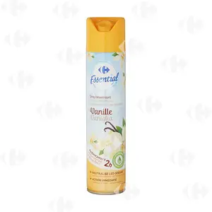 Désodorisant Aérosol Fleur De Vanille Carrefour 300 ML