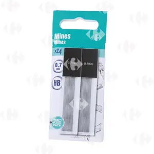 Mine HB Carrefour 0.7mm 24 unités.