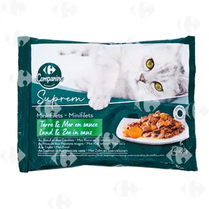 Pâtée Chat Viande Poisson Menu Sélection Carrefour 4X85G