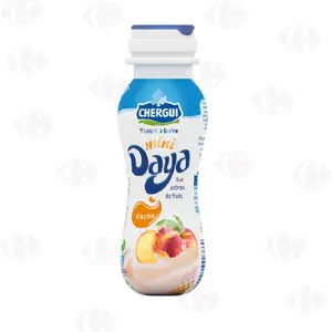 Chergui Mini Daya Yaourt à Boire Pèche Bouteille 170g