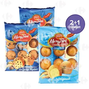 Lot de 2 Madeleines Pépites Mary Trini 270g + Madeleines Original Mary Trini 250g Gratuite