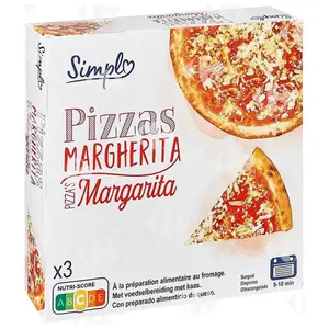 Pizza Margherita Carrefour Blanc 3x300g