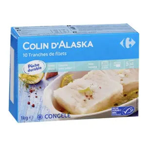 Colin d'Alaska Blanc Carrefour 10 unités 100g
