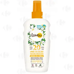 Spray Hydratant Moyenne Protection SPF 20 Monoï Tahiti Lovea 150ml