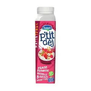 Yaourt à boire Fruits Rouges Céréales Noisette P'tit Déj Jaouda 320g