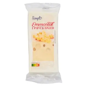 Fromage Emmental Bloc Carrefour Blanc 400g