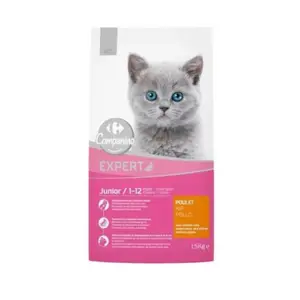 Croquettes Pour Chat Junior Au Poulet 1,5Kg