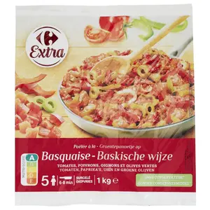 Poêlée de Légumes à la Basquaise Carrefour Extra 1kg