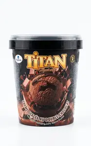 CREME GLACEE AU DOUBLE CHOCOLAT TITAN 500ML