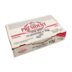 Beurre Doux President Micropain 10g 100 unités.