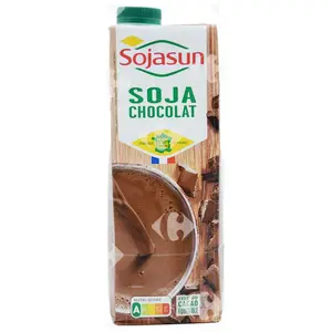 Lait de Soja au Chocolat UHT Sojasun 1L