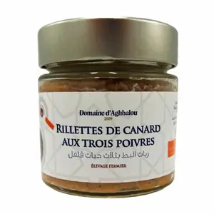 Rillettes de Canard aux Trois Poivres Domaine d'Aghbalou 160g