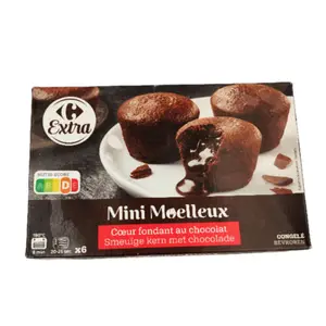 Mini Moelleux Cœur Fondant Chocolat Carrefour Extra 6x156g